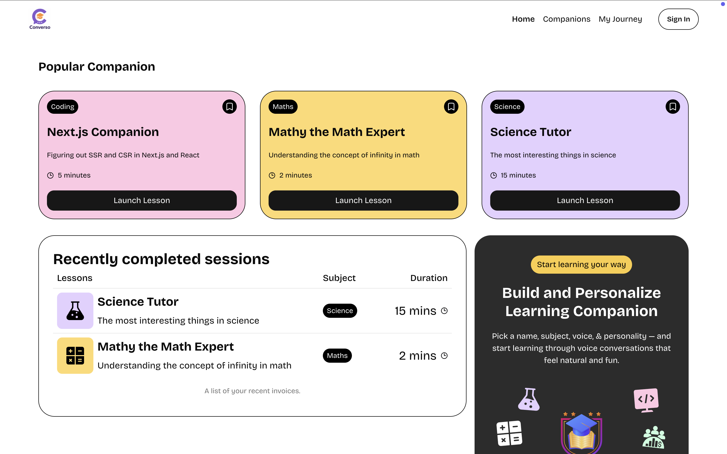 Converso - Teaching SaaS App